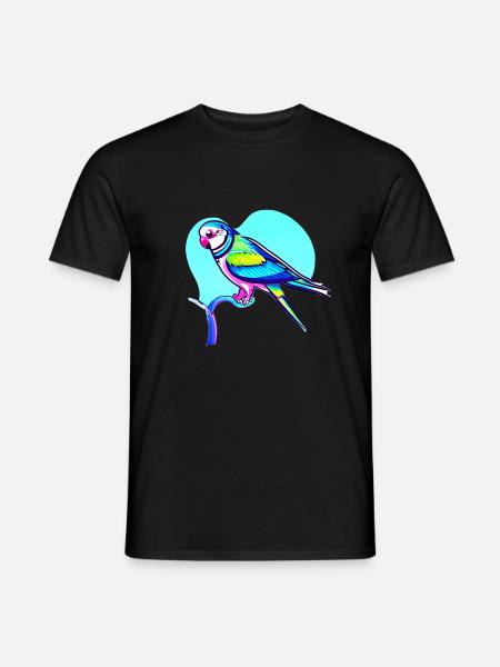 Budgerigar Bird Cockatiel Bird Owner - Men's T-Shirt - black