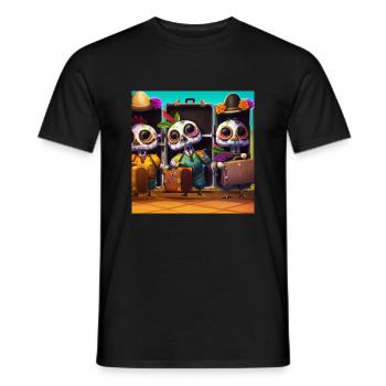 Hühner Arbeiten - Männer T-Shirt - Schwarz - Vorne - AI Model Male 178 light (178cm)