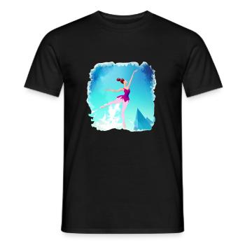 Ballet Dancer Ballerina Dance Class Gift Dance - Men's T-Shirt - black - Front - AI Model Male 178 light (178cm)
