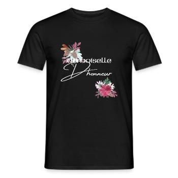Demoiselle d'honneur - T-shirt homme - noir - Devant - AI Model Male 178 light (178cm)