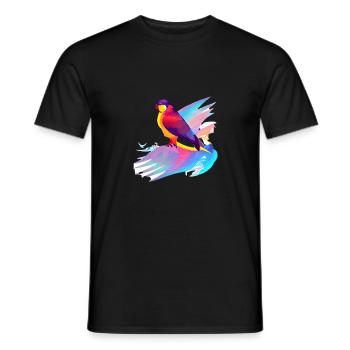 Budgerigar Bird Cockatiel Bird Owner - Men's T-Shirt - black - Front - AI Model Male 178 light (178cm)