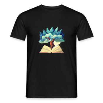 Reader Book Lovers Book Books Reading Gift - T-shirt homme - noir - Devant - AI Model Male 178 light (178cm)