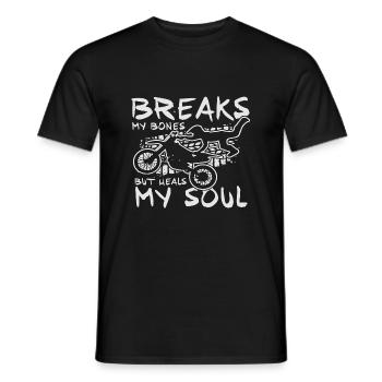 Me brise les os mais guérit mon âme - T-shirt homme - noir - Devant - AI Model Male 178 light (178cm)