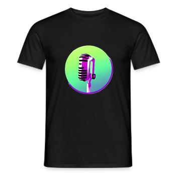 Singer Vocals Musicians Band Singing Hobby Singers - Men's T-Shirt - black - Front - AI Model Male 178 light (178cm)