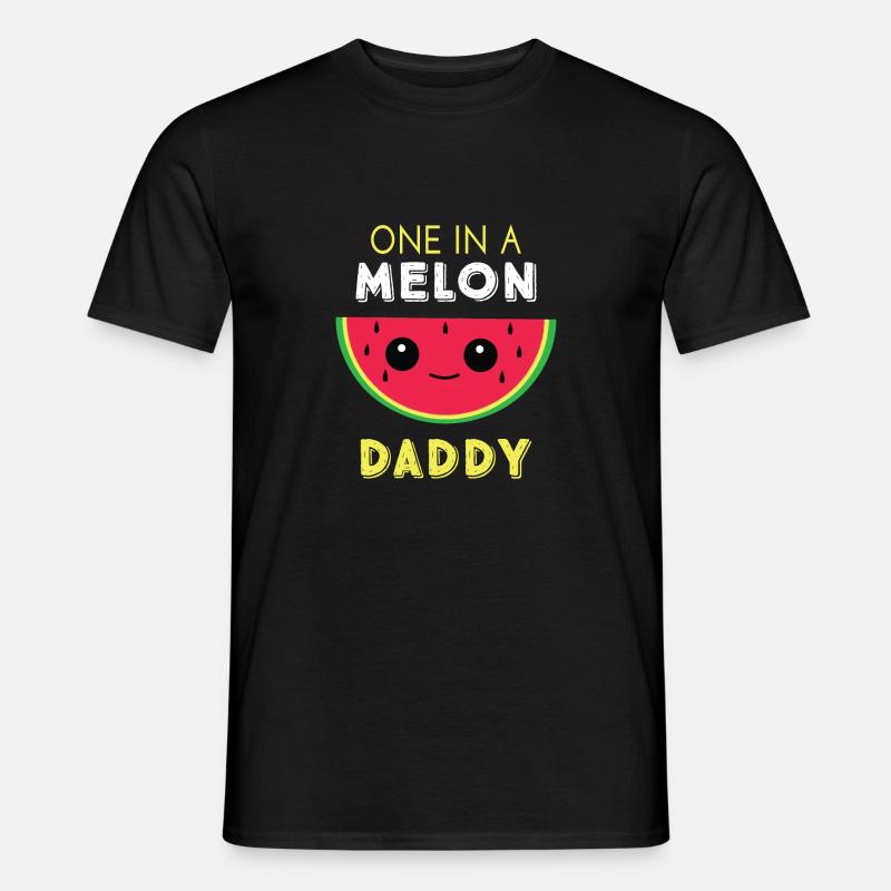 Eins in einem Melonen-Daddy - Männer T-Shirt - Schwarz