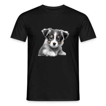Chiens Propriétaires de chiens Bergers allemands Propriétaires de chiens Propriétaires de chiens - T-shirt homme - noir - Devant - AI Model Male 178 light (178cm)