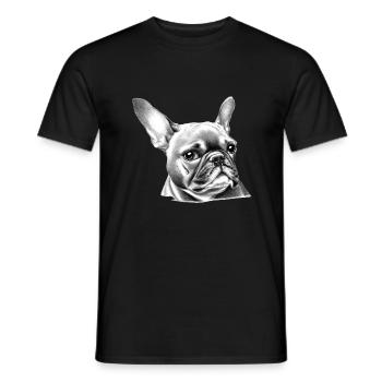 Chiens Propriétaires de chiens Chien Bulldog Propriétaires de chiens - T-shirt homme - noir - Devant - AI Model Male 178 light (178cm)