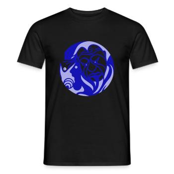 Desperate person. Fear of making a decision - Men's T-Shirt - black - Front - AI Model Male 178 light (178cm)