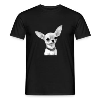 Chihuahua Dog Propriétaire Chihuapuppy Dog - T-shirt homme - noir - Devant - AI Model Male 178 light (178cm)