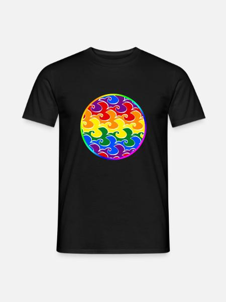 Birds flight LGBT - Men's T-Shirt - black