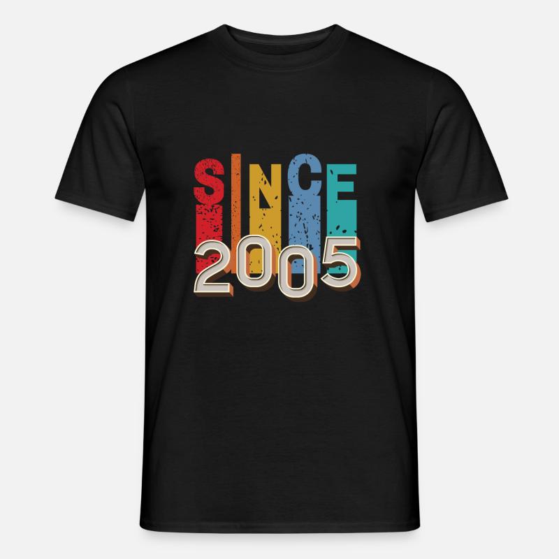 Seit 2005 retro - Männer T-Shirt - Schwarz