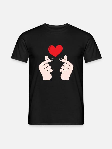 Finger hearts 5 - Men's T-Shirt - black