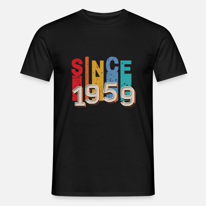 Seit 1959 retro - Männer T-Shirt - Schwarz