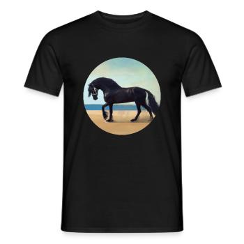 Etalon noir - T-shirt homme - noir - Devant - AI Model Male 178 light (178cm)
