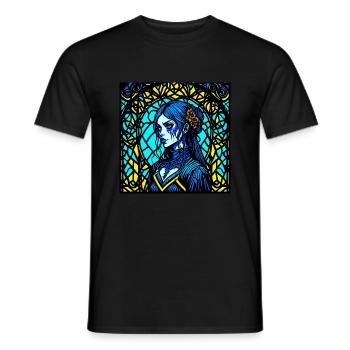 Fille gothique - T-shirt homme - noir - Devant - AI Model Male 178 light (178cm)