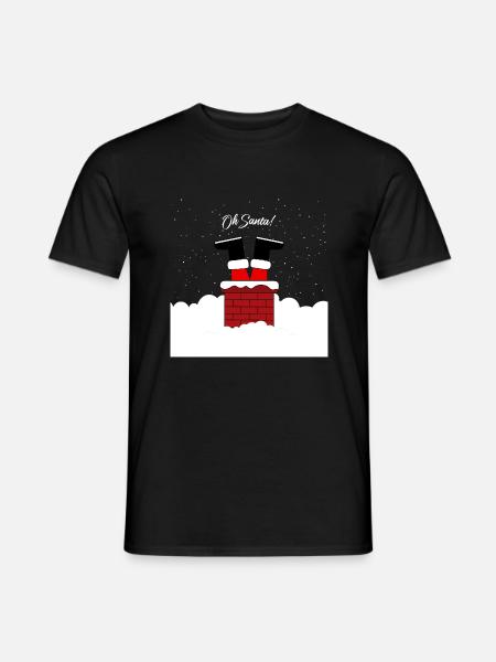 Oh Santa - Men's T-Shirt - black