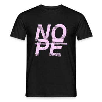 NOPE - sei kein Ja - Sager! - Männer T-Shirt - Schwarz - Vorne - AI Model Male 178 light (178cm)