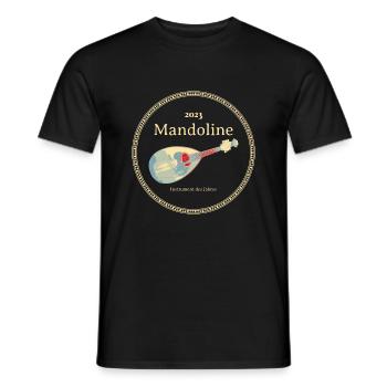 Mandoline Instrument des Jahres 2023 - Männer T-Shirt - Schwarz - Vorne - AI Model Male 178 light (178cm)