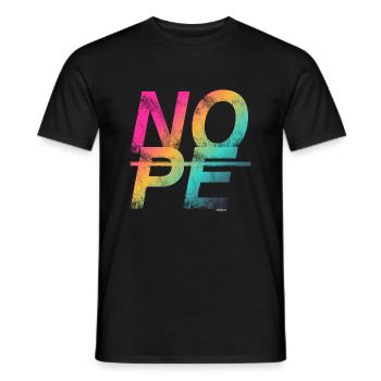 NOPE - sei kein Ja - Sager! - Männer T-Shirt - Schwarz - Vorne - AI Model Male 178 light (178cm)