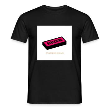 Bitte abonnieren - Männer T-Shirt - Schwarz - Vorne - AI Model Male 178 light (178cm)