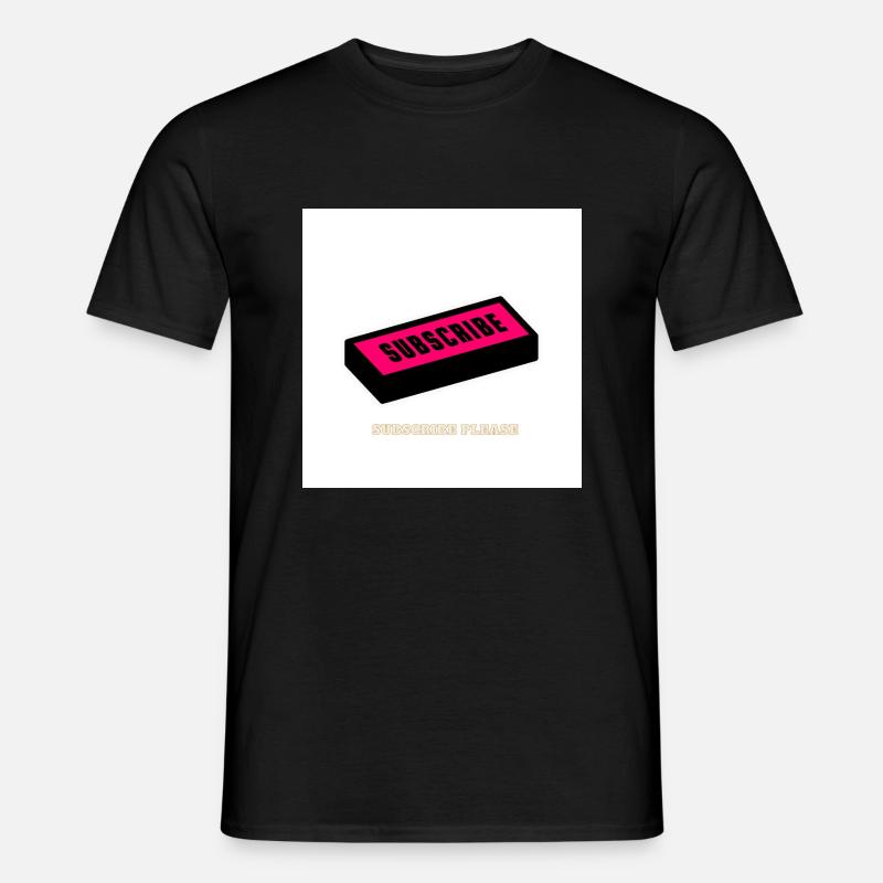 Bitte abonnieren - Männer T-Shirt - Schwarz