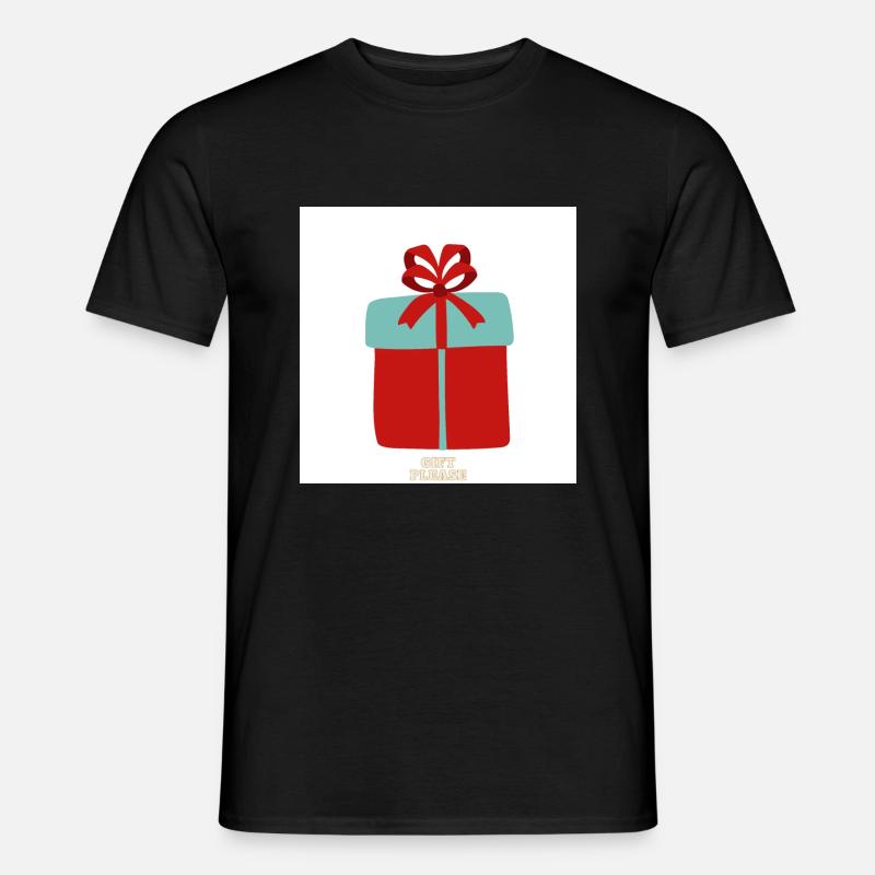 Bitte verschenken - Männer T-Shirt - Schwarz