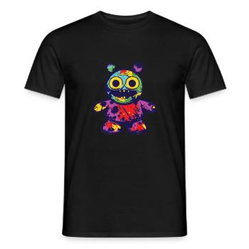 Drôle d’horreur effrayant Ours Halloween Scare Bear - T-shirt homme - noir - Devant - AI Model Male 178 light (178cm)