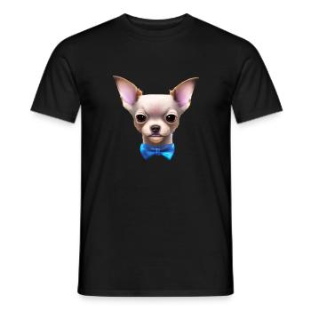 Chiens Chihuahua Chien Chihuahua Chihuahua Puppy Dog Propriétaires - T-shirt homme - noir - Devant - AI Model Male 178 light (178cm)