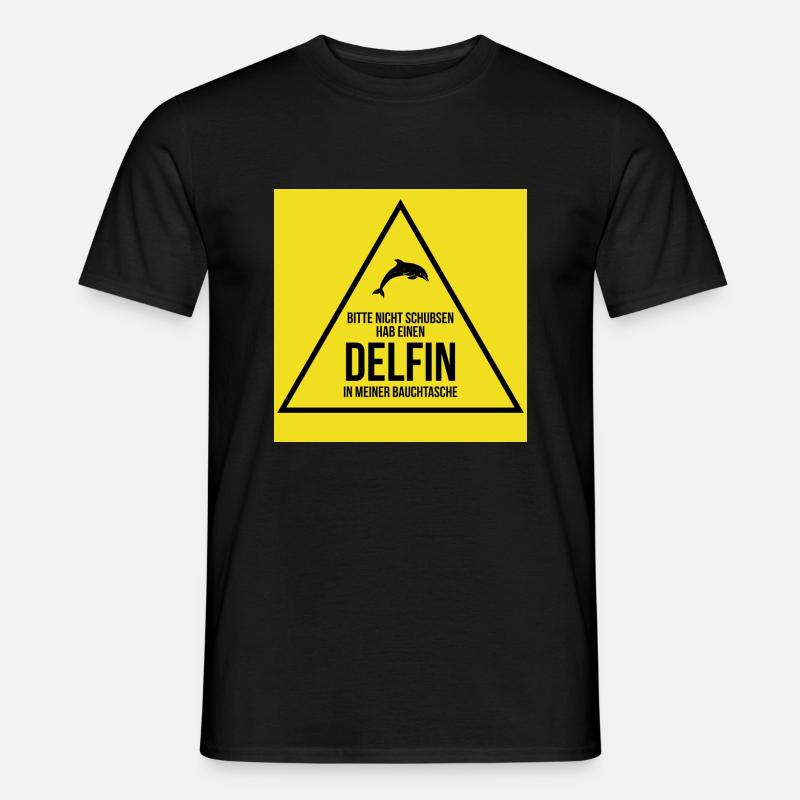 Delfin - Männer T-Shirt - Schwarz