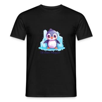 Till then, Penguin - T-shirt homme - noir - Devant - AI Model Male 178 light (178cm)