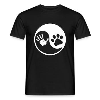 Hund Dog - Männer T-Shirt - Schwarz - Vorne - AI Model Male 178 light (178cm)