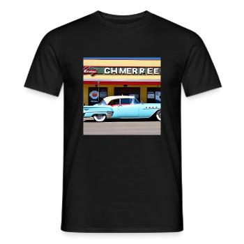 C05 - Männer T-Shirt - Schwarz - Vorne - AI Model Male 178 light (178cm)