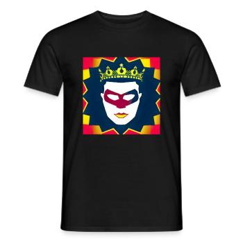 A006 - Männer T-Shirt - Schwarz - Vorne - AI Model Male 178 light (178cm)