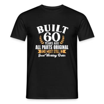 Built 60 Years Ago... - Männer T-Shirt - Schwarz - Vorne - AI Model Male 178 light (178cm)