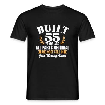 Built 55 Years Ago... - Männer T-Shirt - Schwarz - Vorne - AI Model Male 178 light (178cm)