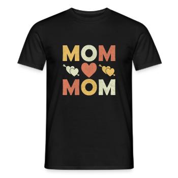 Ich liebe dich Mama Geschenkidee Muttertag Mama - Männer T-Shirt - Schwarz - Vorne - AI Model Male 178 light (178cm)