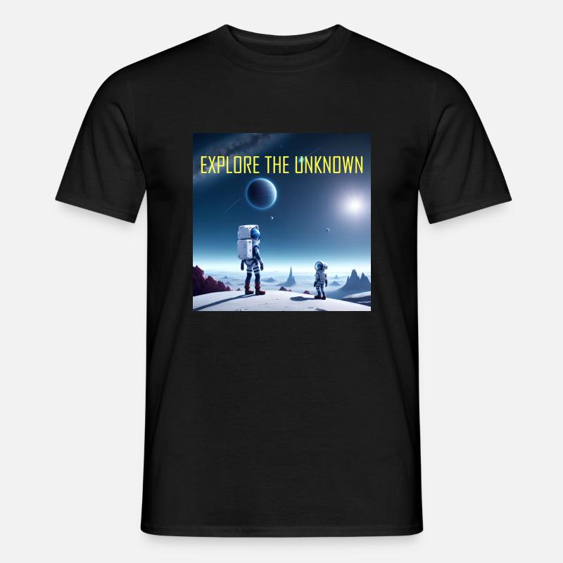 Erkunde das Unbekannte - Männer T-Shirt - Schwarz