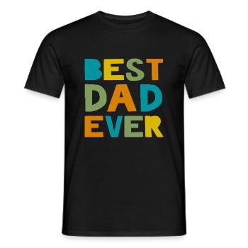 Meilleur père de tous les temps - T-shirt homme - noir - Devant - AI Model Male 178 light (178cm)