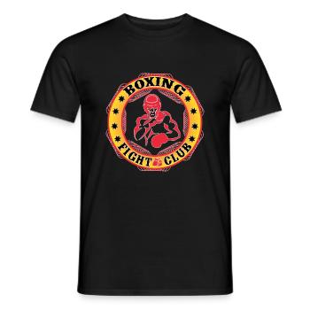 Boxing Fight Club Design - Männer T-Shirt - Schwarz - Vorne - AI Model Male 178 light (178cm)