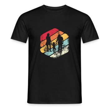 La famille cadeau Vintage - T-shirt homme - noir - Devant - AI Model Male 178 light (178cm)