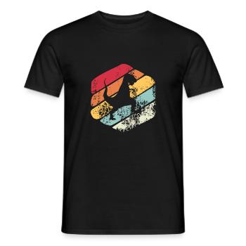 Dinosaur Vintage Gift - Men's T-Shirt - black - Front - AI Model Male 178 light (178cm)