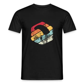 Parachute cadeau Vintage - T-shirt homme - noir - Devant - AI Model Male 178 light (178cm)