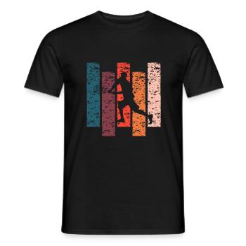 Tennis cadeau Vintage - T-shirt homme - noir - Devant - AI Model Male 178 light (178cm)