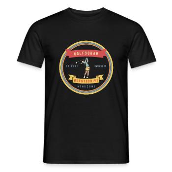 Retro Golf Squad Woman - Men's T-Shirt - black - Front - AI Model Male 178 light (178cm)
