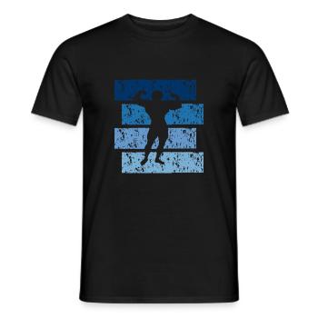 Bodybuilding-Geschenk Vintage - Männer T-Shirt - Schwarz - Vorne - AI Model Male 178 light (178cm)