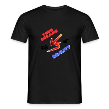 YOUR DREAMS VS REALITY - T-shirt homme - noir - Devant - AI Model Male 178 light (178cm)