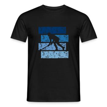 Vintage Geschenk Hockey - Männer T-Shirt - Schwarz - Vorne - AI Model Male 178 light (178cm)