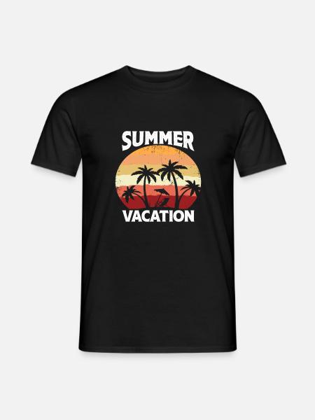 Summer Vacation - Männer T-Shirt - Schwarz