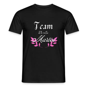 team de la Mariée - T-shirt homme - noir - Devant - AI Model Male 178 light (178cm)