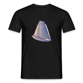 voilier voilier voilier voilier voilier voilier - T-shirt homme - noir - Devant - AI Model Male 178 light (178cm)
